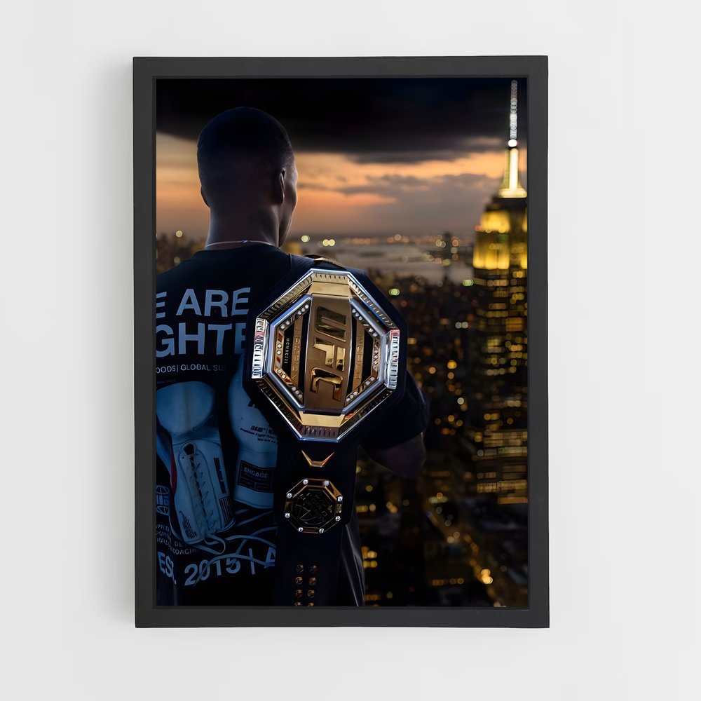 Poster Israel adesanya MMA (vue 2)